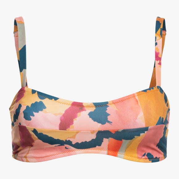 👒QUICKSILVER BRAND NEW CONTOURED CROP BIKINI TOP SIZE XS - Picture 5 of 10